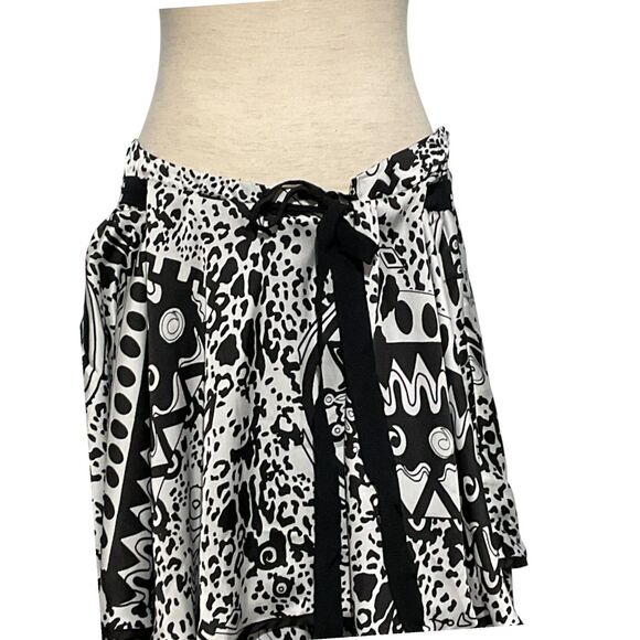 Lapis Layered Ruffle Skirt Animal Print Size L - Picture 3 of 10